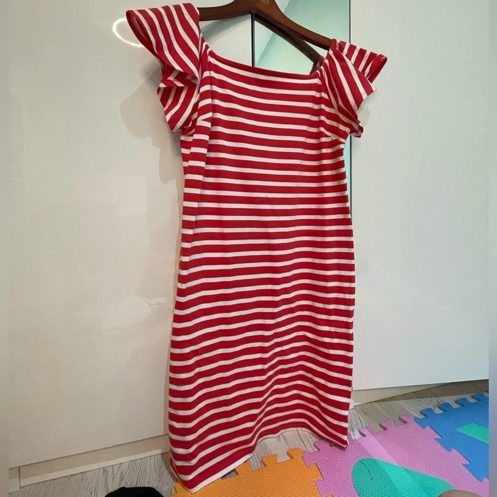 Ralph Lauren Red and White Striped dress